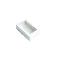 White Catering Grazing Box w Window     XS 258x150x80mm 1 ONLY