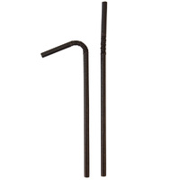 Eco-Straw Black Paper Flexi Straws 210mm x 6mm Pkt of 2500