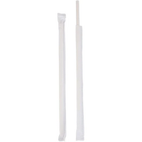 Eco-Straw Regular Paper Straw Wrapped White Pack of 2500