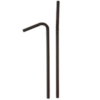 Eco-Straw Paper Flexi Straw Black Packet of 250