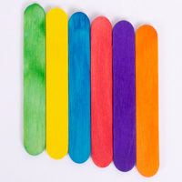 BONZA Paddle Pop Stick 66mm Mixed Colours Pkt of 1000