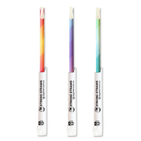 Eco-Straw Strong 5 Ply Paper Spoon Straw Mixed Individually Wrapped Ctn of 1000