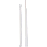 ECO Straw Regular Slim White Wrapped 3Ply Paper Straw Ctn of 1000
