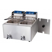 Birko Double Fryer 8 Litre 2x15 amp w/tap 1001004