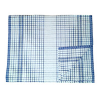 Teatowel Kitchen Heavyweight Blue & White Cloth Bundle of 10