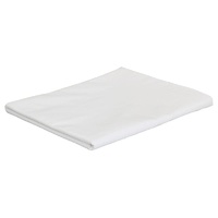 White Rectangular Table Cloth 137x224cm 100% Jet Spun Polyester Bundle of 5