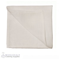 Rustic White Napkin 100% Jet Spun Polyester Bundle of 10