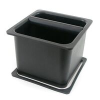 Barista Basics Square Knockbox - Open Bottom - 6" x 6" x 5"