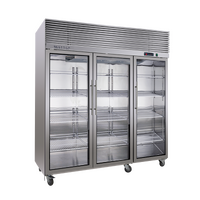 UPRIGHT TOP MOUNT Three Door Upright Fridge 1590L