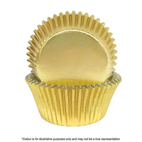 Cake Craft Foil Cupcake Cases Gold Pkt of 72 (#408)
