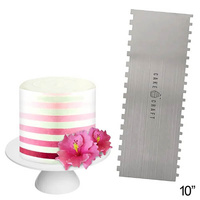 Cake Craft Buttercream Comb Thin Stripes Style 10 Inch