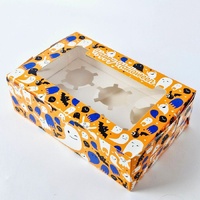 Halloween 6 Cavity Cupcake Box, Single Box