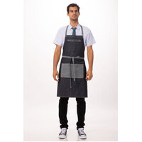 Chefworks Manhattan Bib Apron Indigo Blue