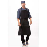 ChefWorks Rockford Chefs Bib Apron Steel Grey