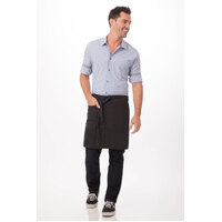 ChefWorks Rockford Half Bistro Apron Steel Grey