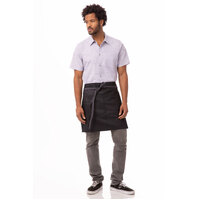 Chefworks Boulder Half Bistro Apron Purple Black