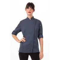 Chefworks Hartford Women's Chefs Jacket Blue XS-3XL