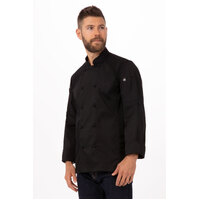 Chefworks Bowden Long Sleeve Chef Jacket Black XS-3XL