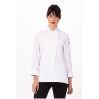 Chefworks Marrakesh V-Series Chef Jacket White XS-2XL
