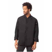 Chefworks Valencia Chef Jacket Black S-3XL