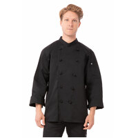 Chefworks Montpellier Chef Jacket Black XS-3XL