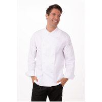 Chefworks St. Maarten Chef LS Jacket White XS - 5XL