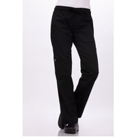 Chefworks Womens Cargo Chef Pants Black XS-3XL