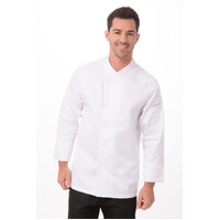 Chefworks Trieste Premium Cotton Chef Jacket White 34-54