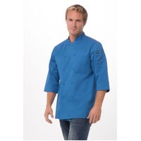 Chefworks Morocco Chef 3/4 Sleeve Jacket Blue XS-3XL