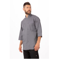 Chefworks Morocco Chef 3/4 Sleeve Jacket Grey XS-3XL