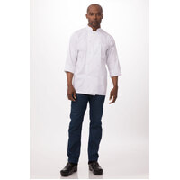 Chefworks Morocco Chef 3/4 Sleeve Jacket White XS-3XL
