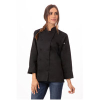 Chefworks Sofia Womens Chef Jacket Black XS-2XL