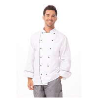Chefworks Newport Executive Chef Jacket White S-7XL