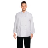 Chefworks Murray Basic Chef Jacket Long Sleeve White XXS-3XL