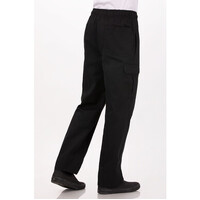 Chefworks Mens Cargo Chef Pants Black XS-4XL