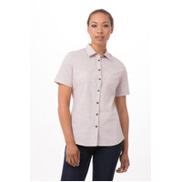 Chefworks Havana Womens Shirt Taupe XS-2XL