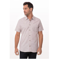 Chefworks Havana Mens Shirt Taupe S-3XL