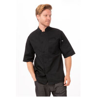 Chefworks Valais V-Series Chef Jacket Black S-3XL