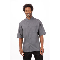 Chefworks Valais V-Series Chef Jacket Grey XS-3XL