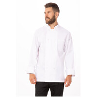 Chefworks Le Mans Chef Jacket Long Sleeve White