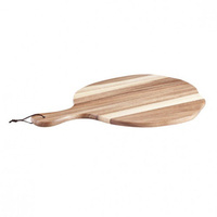 MODA Artisan Paddle Board Acacia Wood Rustic Edge Round 320mm