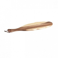 MODA Artisan Paddle Board Acacia Wood Rustic Edged Oval 395 x 185mm