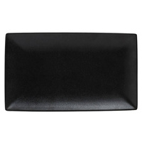 Maxwell & Williams Black Caviar Rectangle Plate 34.5x19.5cm Set of 3