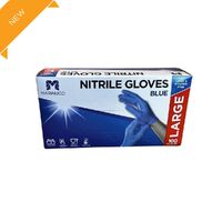 SALE Large Blue Powder Free Nitrile Glove Pk of 100