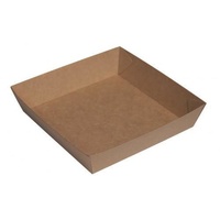 SALE Kraft Tray 2, 178x178x45mm Carton of 250
