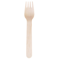 Sale...One Tree Wooden Cutlery Fork 160mm Pkt of 25