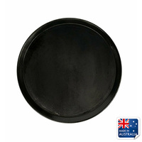 SALE...Pizza Tray / Plate with Tapered Edge Black Steel 6"