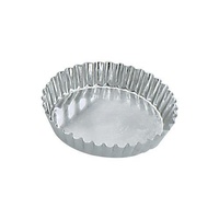 Guery Tart Mould Round Fluted Fixed Base 85 x 16mm