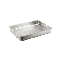 Chef Inox Roasting Dish Aluminium w Recessed Handles 470x355x70mm