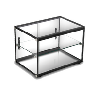 Two Tiers Flat Glass Ambient Cake Display 65L CD65